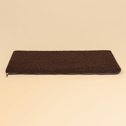 Premium Dog Carrier 55x40x23 cm – BALOUVER Cord Mocha Brown | IATA Airline Approved