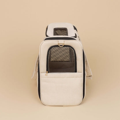 BALOUVER Hundetasche Cord Sandstone Black