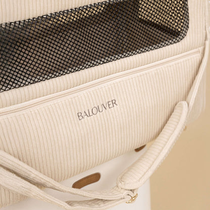 BALOUVER Hundetasche Cord Sandstone Beige